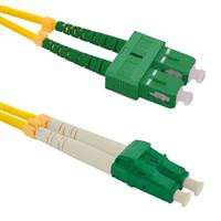 Qoltec Optic Patchcord SC/APC-LC/APC | Singlemode | 9/125 | G652D | Duplex | 1m