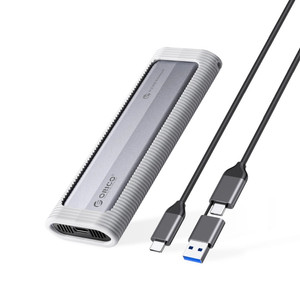 Kieszeń dyskowa Orico AXM2S-G2-V1 M.2 NVME/NGFF USB-C/USB-A na USB-C 6Gb/s / 10Gb/s - szara