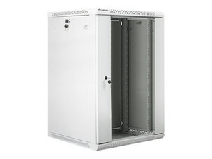 LANBERG WF01-6618-10S Lanberg szafa wisząca rack 19 18U 600x600mm szara (drzwi szklane)