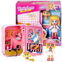 KOOKYLOOS Elle's Suitcase Zestaw domek w walizce 2x figurka ELLE zwierzak