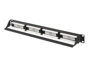 LANBERG patch panel 24 port 1U cat.6A UTP black