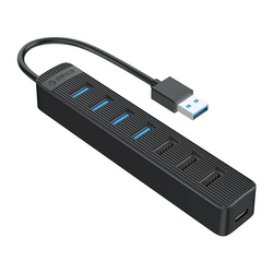 Hub Orico TWU32-4A USB-A 3.1 / 1x USB-A 3.1 + 3x USB-A 2.0 + USB-C 5V/3A - czarny