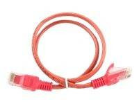 GEMBIRD patchcord RJ45 osłonka zalewana kat 5e UTP 0.25m czerwony