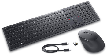 Dell | Premier Collaboration Keyboard and Mouse | KM900 | Keyboard and Mouse Set | Wireless | US | Graphite | USB-A | Wireless connection