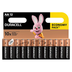 Bateria jednorazowa alkaliczna, paluszek, AA, 1.5V, Duracell, blistr, 12-pack, 42305, Basic