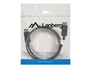 LANBERG CA-DPDP-10CC-0010-BK cable Display Port M/M 1m 4K czarny