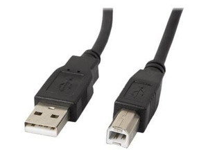 LANBERG USB-A M->USB-B M 2.0 cable 1m black