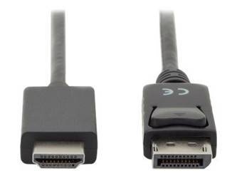ASM AK-340303-030-S Kabel DisplayPort 1.2 z zatrzaskiem 4K 60Hz UHD Typ DP/HDMI A M/M czarny 3m