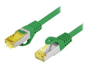 LANBERG Patchcord Cat.6A S/FTP LSZH CU 0.5m green
