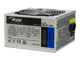 AKYGA Zasilacz ATX 400W AK-B1-400 P4 3x SATA 2x Molex PPFC FAN 12cm