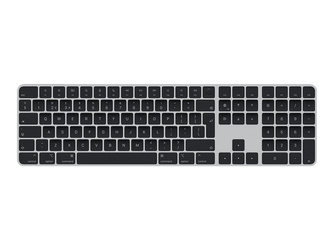 APPLE Magic Keyboard with Touch ID and Numeric Keypad for Mac models with silicon Black Keys British English