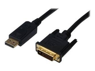 ASM AK-340301-030-S ASSMANN Kabel Displayport 1.1a z zatrzaskiem Typ DP/DVI-D (24+1) M/M czarny 3m