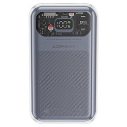 Acefast powerbank 20000mAh Sparkling Series szybkie ładowanie 30W szary (M2)