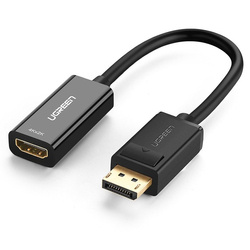 Adapter, kabel DisplayPort (męski)  - HDMI (żeński) UGREEN MM137, 4K (czarny)