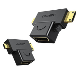 Adapter mini / micro HDMI do HDMI UGREEN 20144 (czarny)