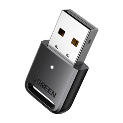 Adapter / odbiornik USB Bluetooth 5.3 Ugreen CM591, LED, zasięg 20m (czarny)