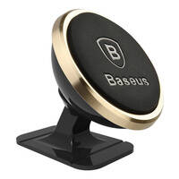 BASEUS SUCX140015 Uchwyt magnetyczny 360º do samochodu na kokpit Overseas Edition złoty