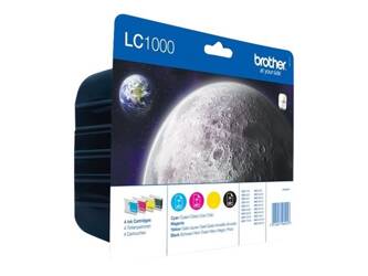 BROTHER LC1000VALBP Zestaw Brother LC1000 CMYK Blister Pack 500str DCP330C / DCP540CN / MFC5460C