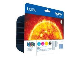 BROTHER LC980VALBP Zestaw Brother LC980 CMYK Blister Pack 300str DCP145C / DCP165C / MFC250C