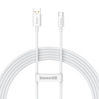 Baseus Superior Series kabel z szybkim ładowaniem USB-A - USB-C 100W 480Mb/s 2m biały