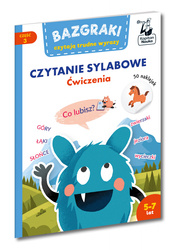 Bazgraki czytają trudne wyrazy. Czytanie sylabowe. Ćwiczenia. Kapitan Nauka. Bazgraki