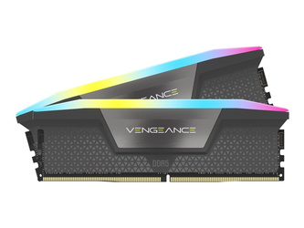 CORSAIR DDR5 6000MT/s 64GB 2x32GB DIMM Unbuffered 40-40-40-77 Std PMIC AMD EXPO VENGEANCE RGB DDR5 Cool Grey Heatspreader