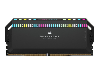 CORSAIR DOMINATOR PLATINUM RGB 32GB 2x16GB DIMM DDR5 6400MT/s Unbuffered 32-40-40-84 Std PMIC XMP 3.0 Black Heatspreader 1.4V