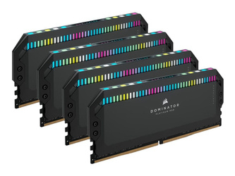 CORSAIR DOMINATOR PLATINUM RGB 64GB 4x16GB DDR5 6400MT/s DIMM Unbuffered 32-40-40-84 Std PMIC XMP 3.0 Black Heatspreader 1.4V