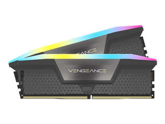 CORSAIR VENGEANCE RGB 32GB 2x16GB DDR5 6000MT/s DIMM Unbuffered 36-36-36-76 Std PMIC AMD EXPO Cool Grey Heatspreader Black PCB 1.35V