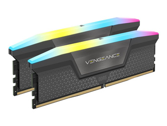 CORSAIR VENGEANCE RGB 96GB 2x48GB DDR5 6400MT/s DIMM Unbuffered 32-40-40-84 Std PMIC XMP 3.0 Black Heatspreader 1.4V