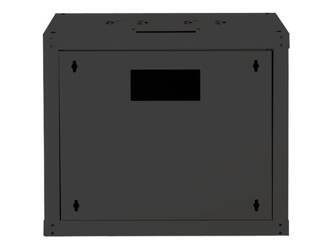 DIGITUS 19inch Wall Cabinet 9HE SoHoline RAL9005 black without tray