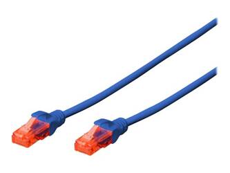 DIGITUS DK-1612-050/B Kabel Digitus patch cord UTP, CAT.6, niebieski, 5,0m, 15 LGW