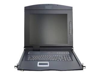 DIGITUS DS-72210-1US Konsola 17 LCD z touchpad bez KVM 1U klawiatura US