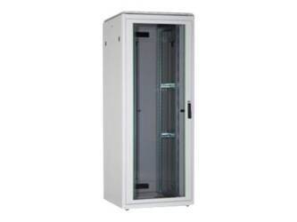 DIGITUS Network cabinet 19inch 42U grey 8/8 H2053mmxB800mmxT800mm with glass door incl. 28xSreew-Set up to 600KG