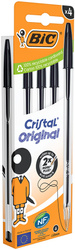 Długopis Cristal Original BIC czarny pouch 4 szt.