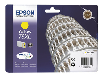 EPSON C13T79044010 Tusz Epson yellow T7904 17 ml WF-5110DW/WF-5190DW/WF-5620DWF/WF-5690DWF