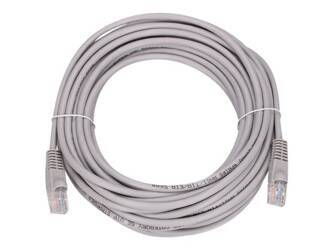 EXTRALINK LAN patchcord CAT.5E UTP 10m kabel czysta miedź szary