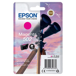 Epson oryginalny ink / tusz C13T02V34020, 502, T02V340, magenta, 165s, 3.3ml