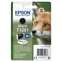 Epson oryginalny ink / tusz C13T12814022, T1281, black, 5,9ml