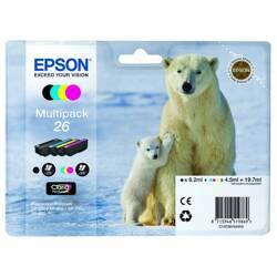 Epson oryginalny ink / tusz C13T26164010, T261640, CMYK, 3x4,5/6,2ml