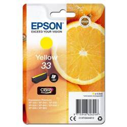 Epson oryginalny ink / tusz C13T33444012, T33, yellow, 4,5ml