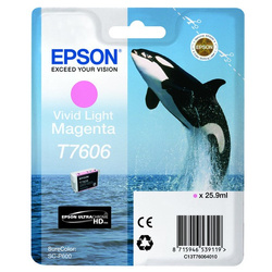 Epson oryginalny ink / tusz C13T76064N10, T7606, vivid light  magenta, 25,9ml, 1szt