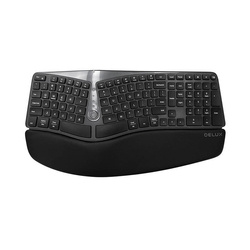 Ergonomiczna klawiatura bezprzewodowa Delux GM901D BT+2.4G (czarna)