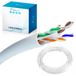 Extralink CAT6 UTP (U/UTP) Wewnętrzny | Kabel sieciowy skrętka | 50M