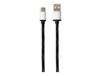 GEMBIRD CCP-USB2-AMCM-2.5M Gembird kabel USB-C 2.0 (AM/CM) metalowe wtyki, oplot nylonowy, 2.5m, czarny