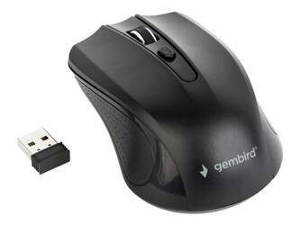 GEMBIRD MUSW-4B-04 Bezprzewodowa mysz optyczna MUSW-4B-04 1600 DPI nano USB czarna