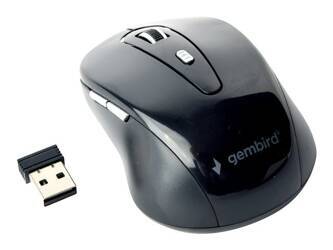 GEMBIRD MUSW-6B-01 Bezprzewodowa mysz optyczna MUSW-6B-01 1600 DPI nano USB czarna