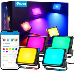 Govee H7060 | Naświetlacze LED | RGBICWW, IP65, Bluetooth, Wi-Fi