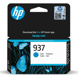 HP oryginalny ink / tusz 4S6W2NE, HP 937, cyan, 800s