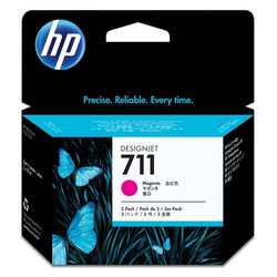 HP oryginalny ink / tusz CZ135A, HP 711, magenta, 3x29ml, 3szt